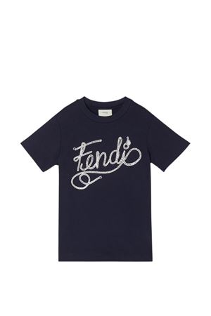 Jersey T-shirt with Fendi print FENDI KIDS | JMI5197AJF1I11
